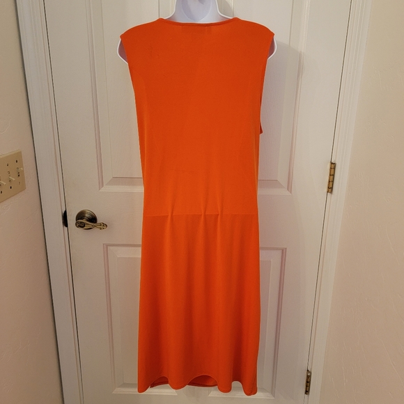 Sexy Brand New Orange Jennifer Lopez Dress - Picture 3 of 5